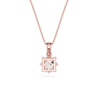 Princess Cut Lab Grown Diamond Compass Pendant Necklace
