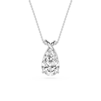 Pear Cut Lab Grown Diamond Infinity Bail Pendant Necklace