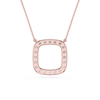 Lab Grown Diamond Cushion Halo Pendant