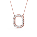 Lab Grown Diamond Cushion Halo Pendant