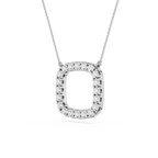 Lab Grown Diamond Cushion Halo Pendant