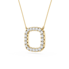 Lab Grown Diamond Cushion Halo Pendant