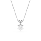 Round Lab Grown Diamond Classic Pendant Necklace