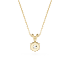 Round Lab Grown Diamond Classic Pendant Necklace