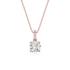 Round Lab Grown Diamond Classic Bail Pendant