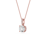 Round Lab Grown Diamond Classic Bail Pendant