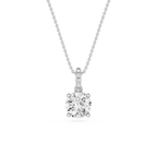 Round Lab Grown Diamond Classic Bail Pendant