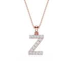 Z Lab Grown Diamond Initial Pendant Necklace