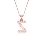 Z Lab Grown Diamond Initial Pendant Necklace