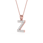Z Lab Grown Diamond Initial Pendant Necklace