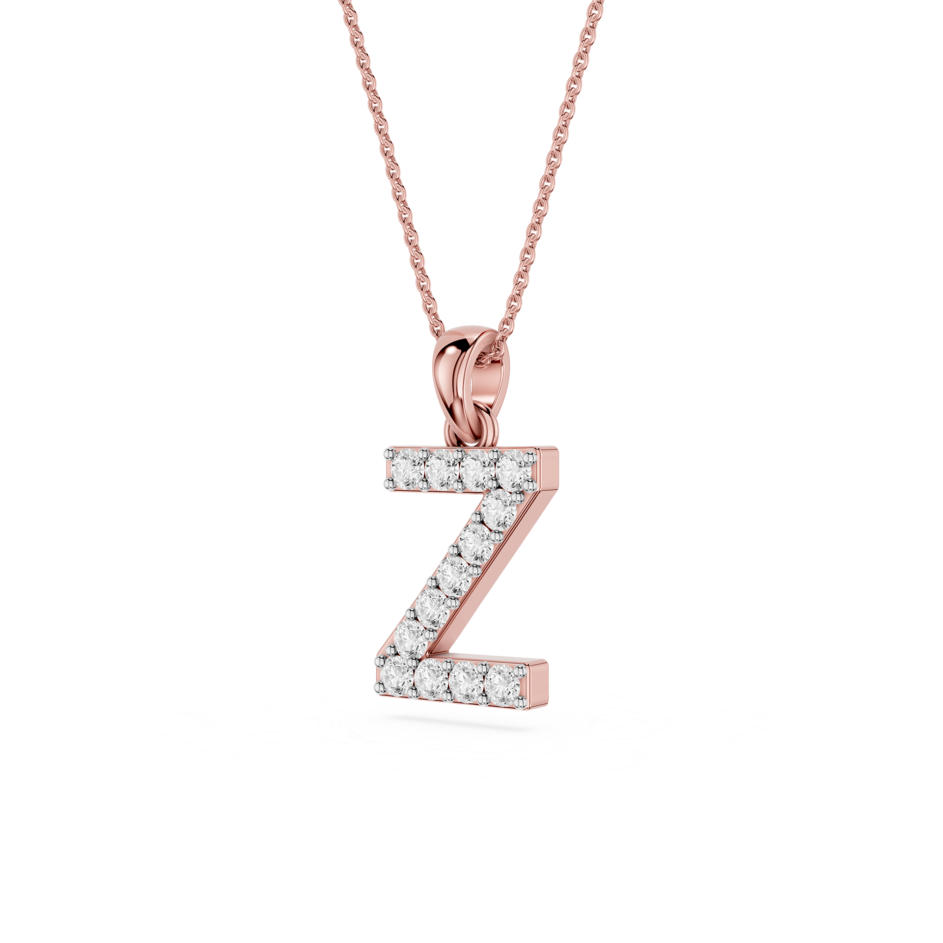 Z Lab Grown Diamond Initial Pendant Necklace