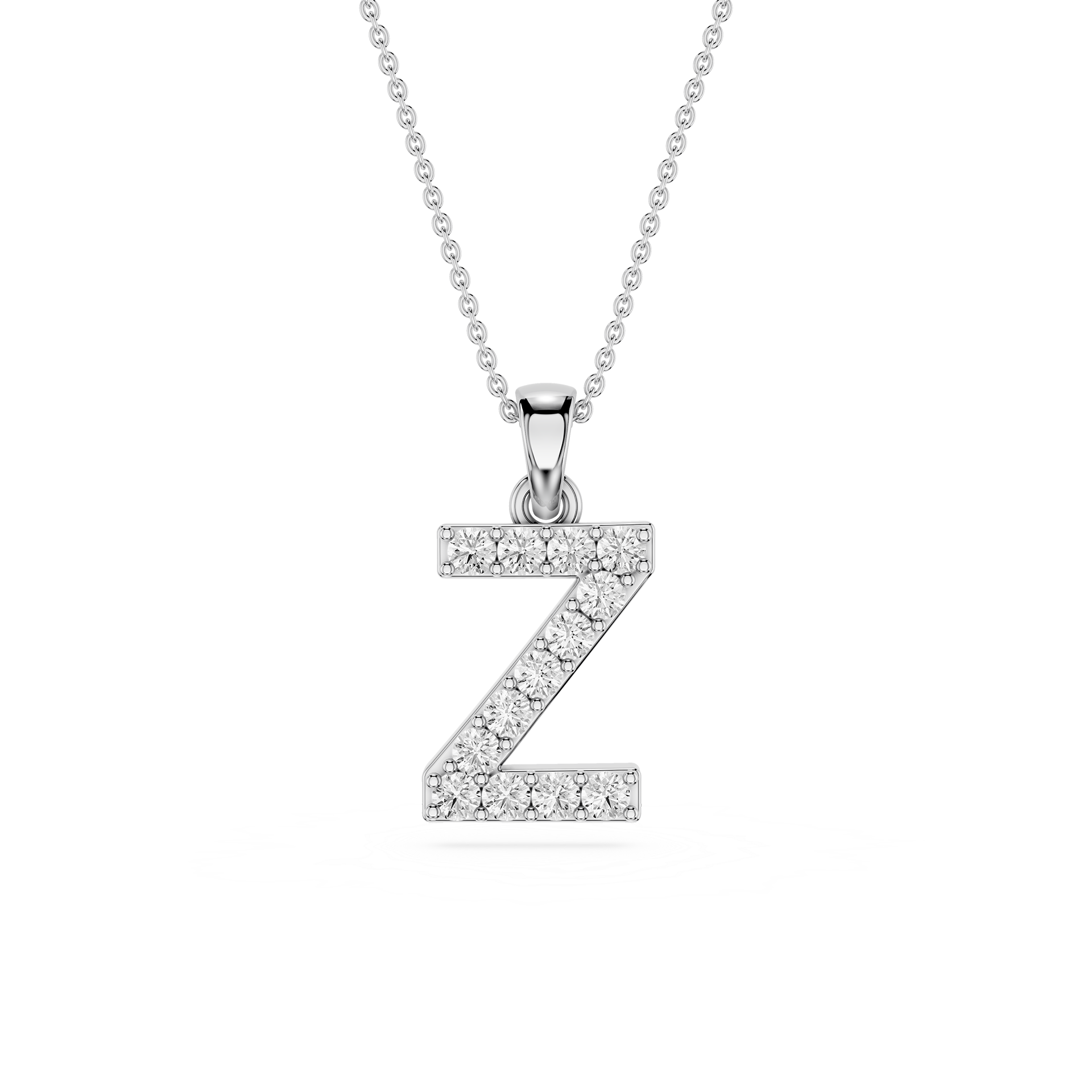 Z Lab Grown Diamond Initial Pendant Necklace