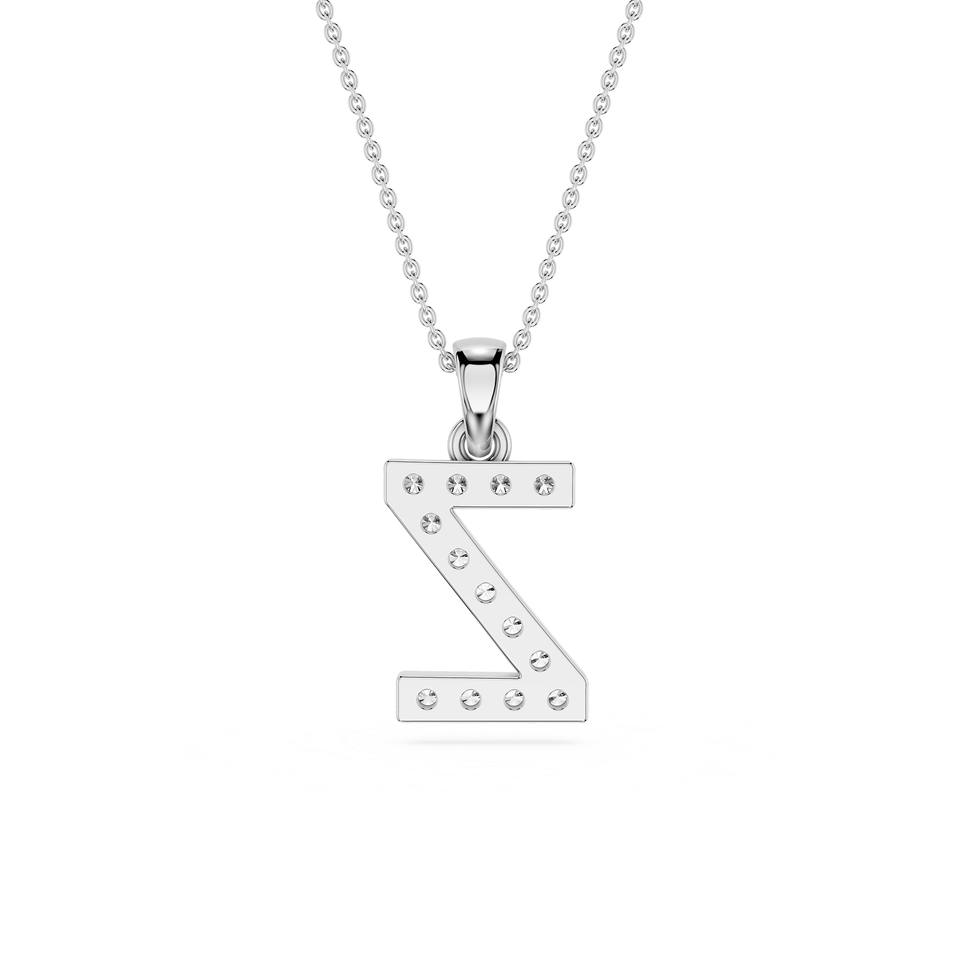 Z Lab Grown Diamond Initial Pendant Necklace