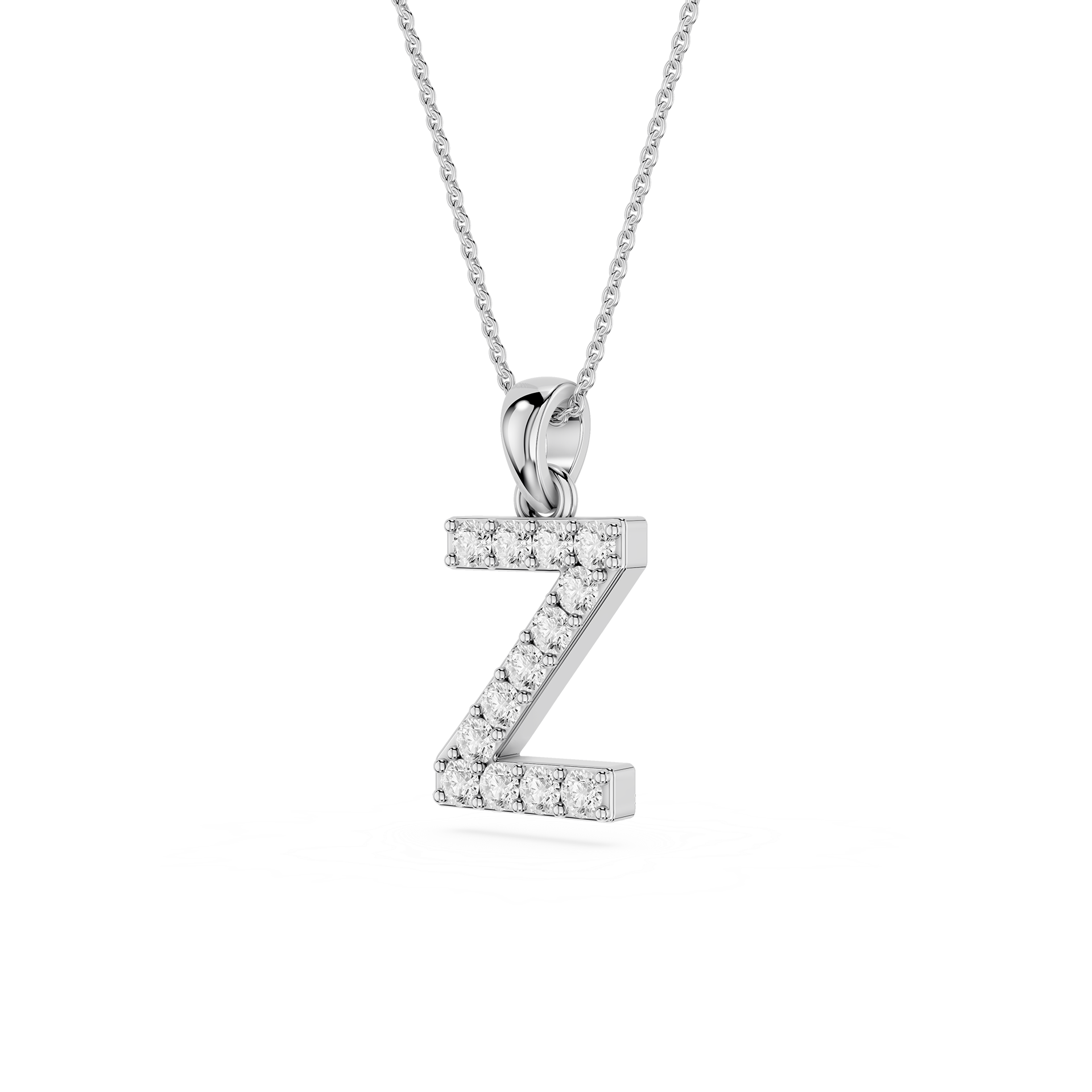 Z Lab Grown Diamond Initial Pendant Necklace