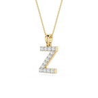 Z Lab Grown Diamond Initial Pendant Necklace