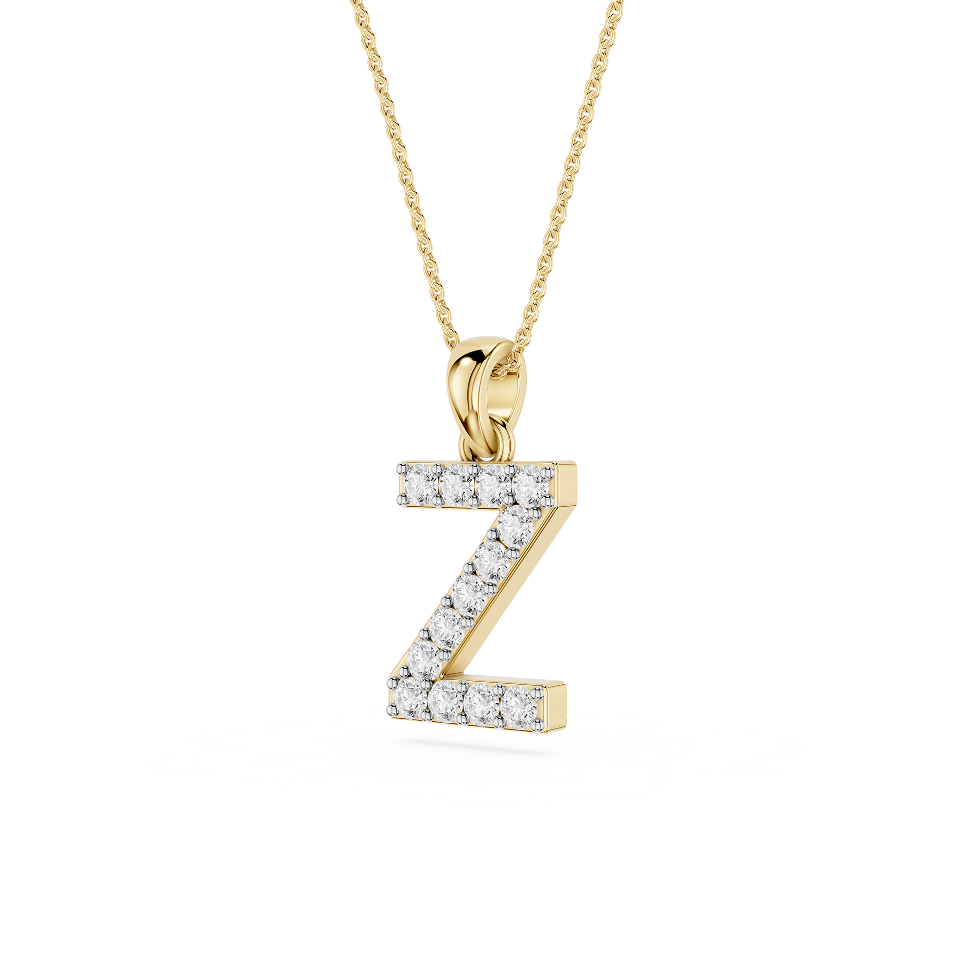Z Lab Grown Diamond Initial Pendant Necklace