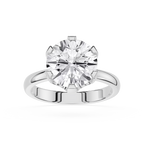 Diamond ring on a white background