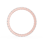 Rose ring with small diamonds on a white background