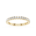 Round Diamond Half Eternity Band
