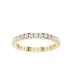 Round Diamond Half Eternity Band
