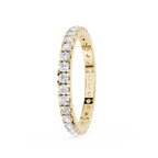 Round Diamond Half Eternity Band