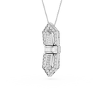 Baguette Lab Grown Diamond Art Deco Pendant Necklace