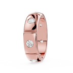 Round Bezel Set Lab Diamond Men's Statement Ring