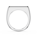 Clear plastic shield on a white background
