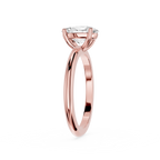 Oval Lab Diamond Four Prong Solitaire Ring