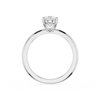 Oval Lab Diamond Four Prong Solitaire Ring