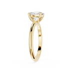 Oval Lab Diamond Four Prong Solitaire Ring