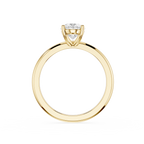Oval Lab Diamond Four Prong Solitaire Ring