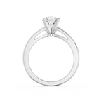 Round Lab Diamond Split Shank Solitaire Ring