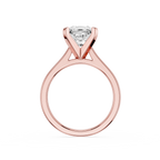 Princess Cut Lab Diamond Four Prong Solitaire Ring