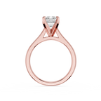 Emerald Cut Lab Diamond Four Prong Solitaire Ring