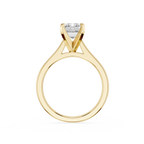 Emerald Cut Lab Diamond Four Prong Solitaire Ring