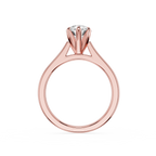 Marquise Cut Lab Diamond Six Prong Solitaire Ring