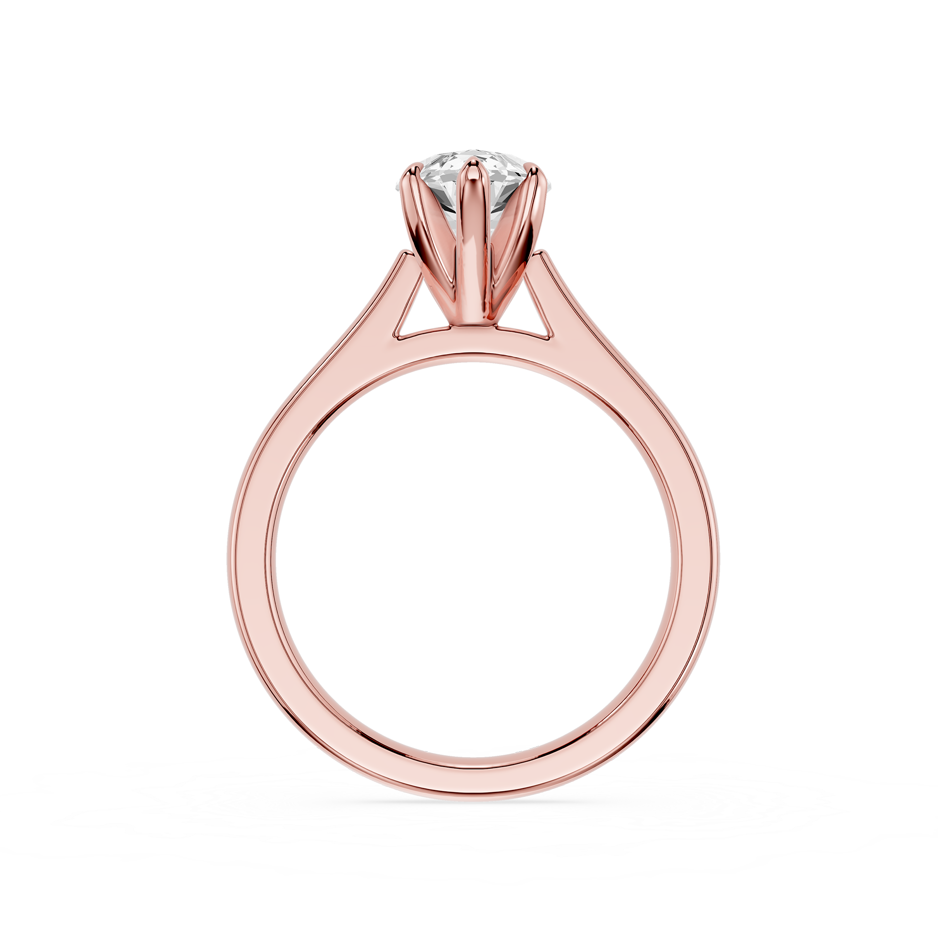 Marquise Cut Lab Diamond Six Prong Solitaire Ring