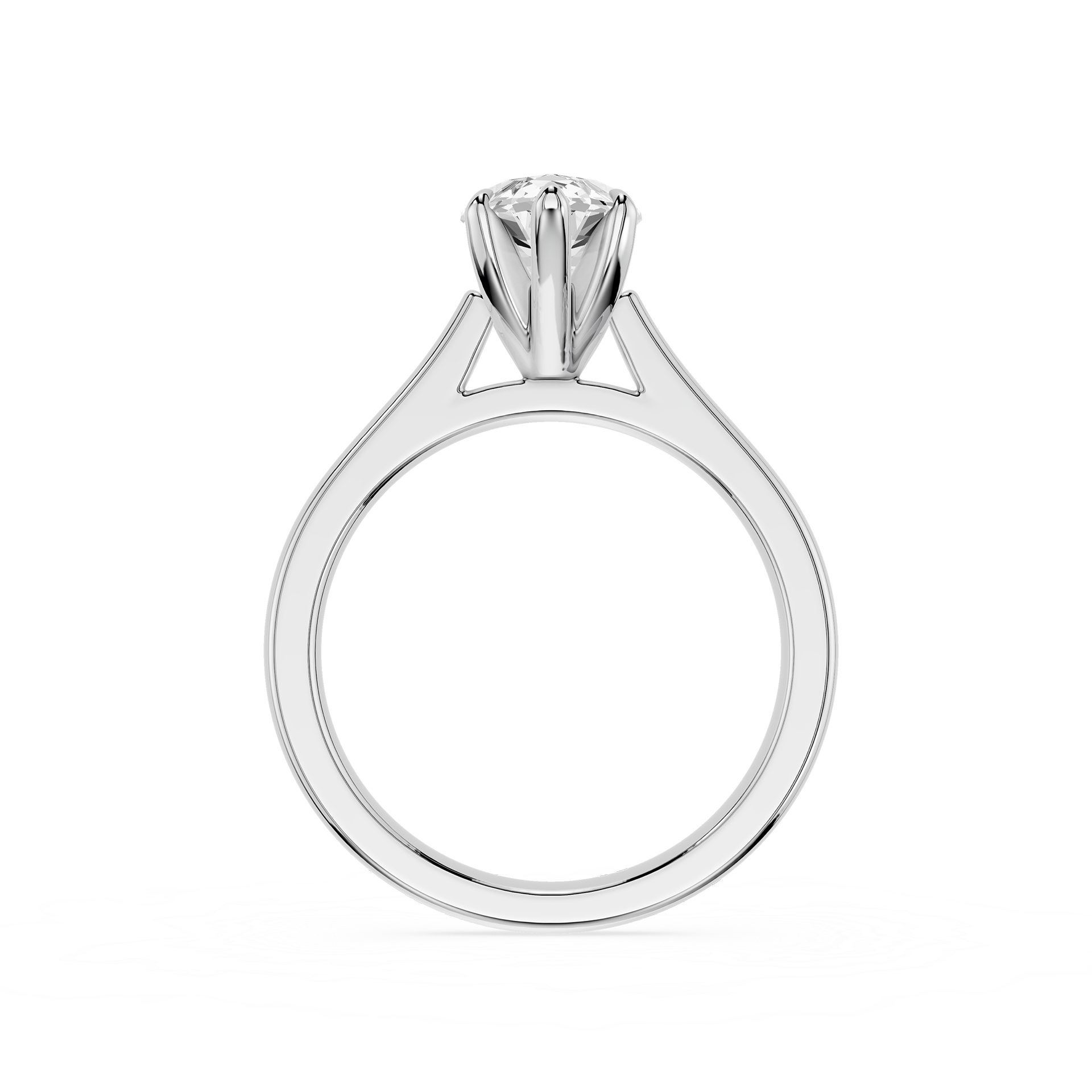 Marquise Cut Lab Diamond Six Prong Solitaire Ring