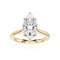 Marquise Cut Lab Diamond Six Prong Solitaire Ring