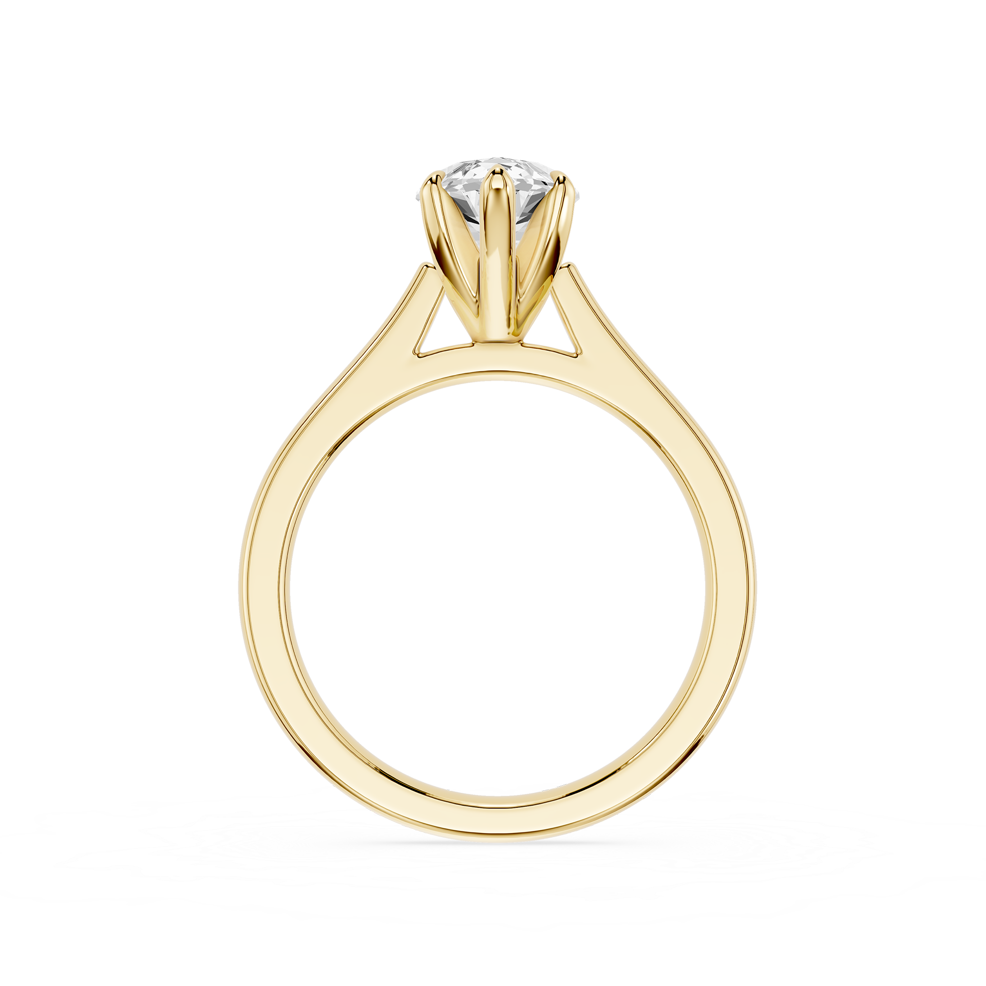 Marquise Cut Lab Diamond Six Prong Solitaire Ring