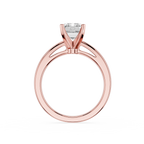 Emerald Cut Lab Diamond Split Shank Solitaire Ring