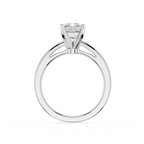 Emerald Cut Lab Diamond Split Shank Solitaire Ring