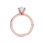 Oval Cut Lab Diamond Four Prong Solitaire Ring