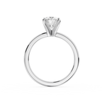 Oval Cut Lab Diamond Four Prong Solitaire Ring