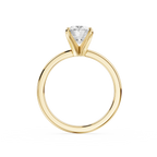 Oval Cut Lab Diamond Four Prong Solitaire Ring