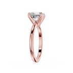 Square Emerald Cut Lab Diamond Solitaire Ring