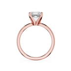 Square Emerald Cut Lab Diamond Solitaire Ring