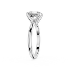 Square Emerald Cut Lab Diamond Solitaire Ring