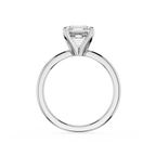 Square Emerald Cut Lab Diamond Solitaire Ring